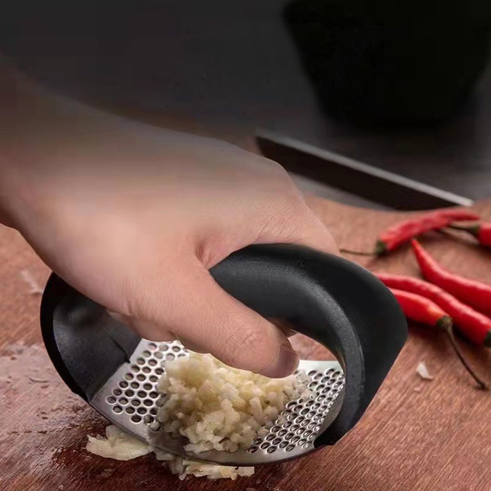Stainless Steel Garlic Squeezer Garlic Tool Chop Chopper Press Masher Garlick Press Garlic Chopper Peeling Garlic Professional