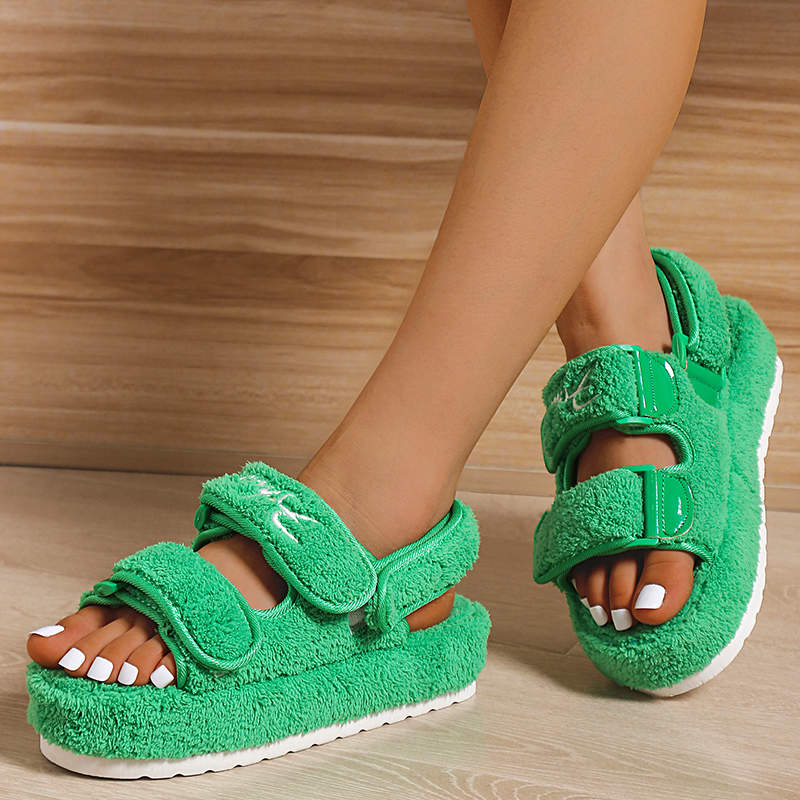 Women Sandals High  Summer  Leather Women's Sandals Female Flats for Women's Rome Platform Sandals for Women 